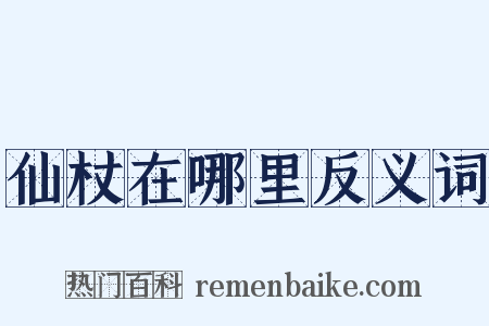 仙杖在哪里反义词是什么意思的图片